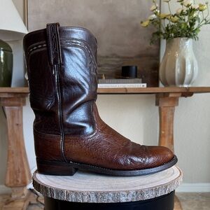 Lucchese Smooth Ostrich Roper